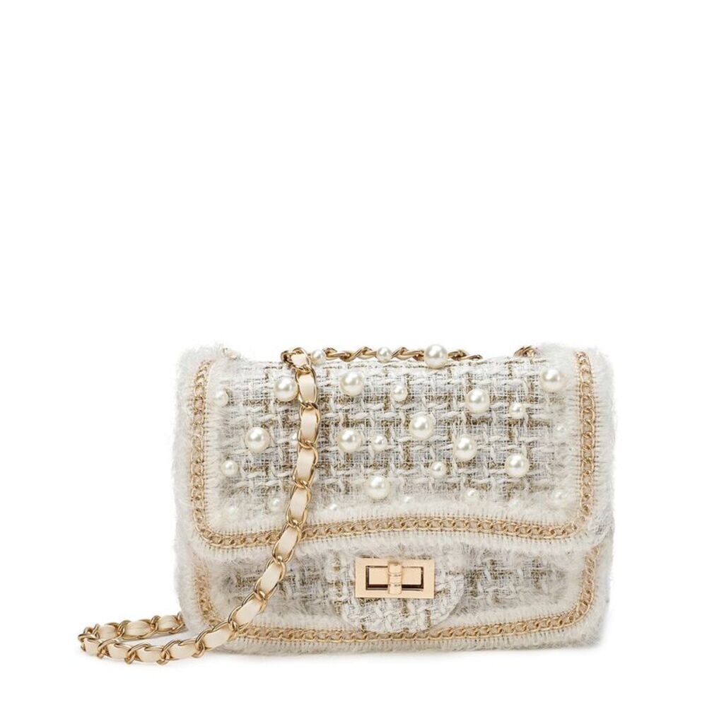 Tiffany & Fred Paris Leather Shoulder Bag, White